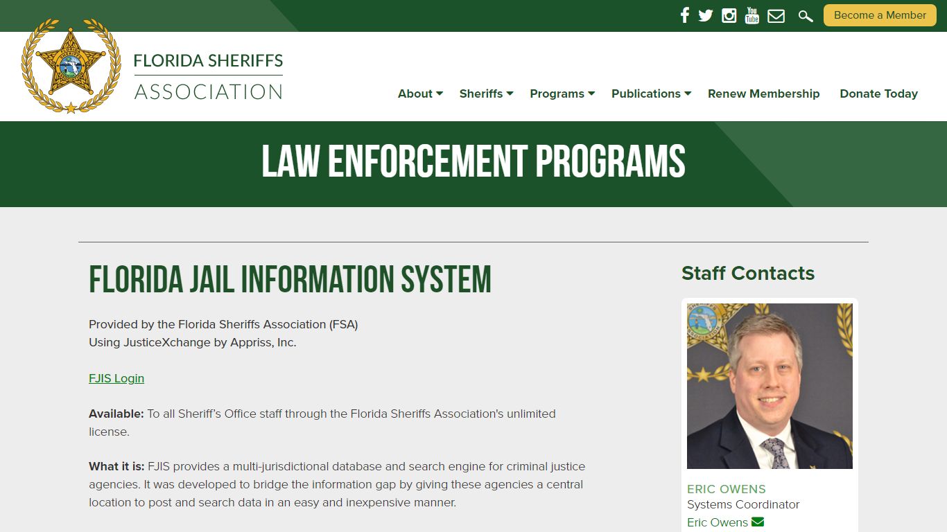 Florida Jail Information System - Florida Sheriffs Association